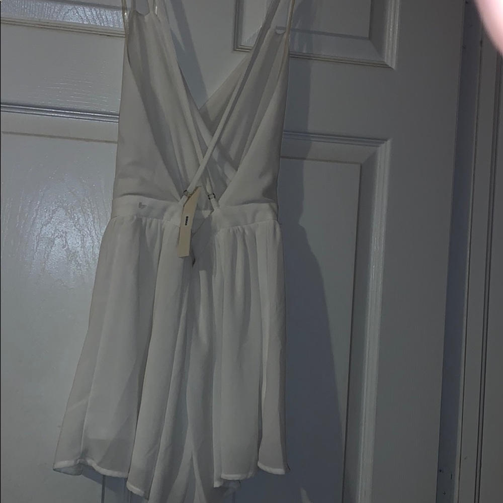 White Romper by Mustard Seed - Picture 2 of 6